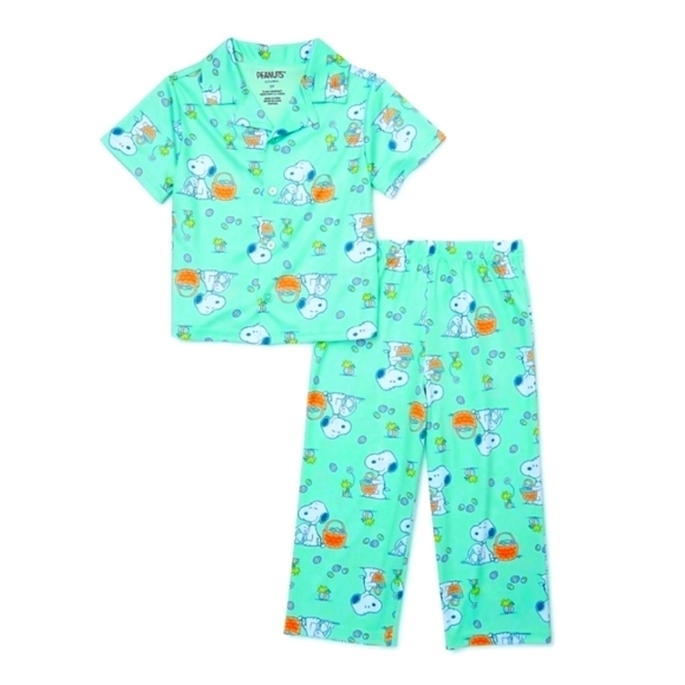 NWT Peanuts Toddler Unisex Easter Pajama Set, 2-Piece, size 2t, 3t, 4t, 5t